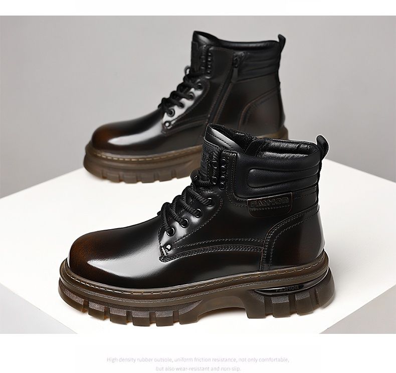 Outdoor Casual dicke Sohlen High Top Schuhe Arbeitskleidung Retro Martin Stiefel_voghion.com