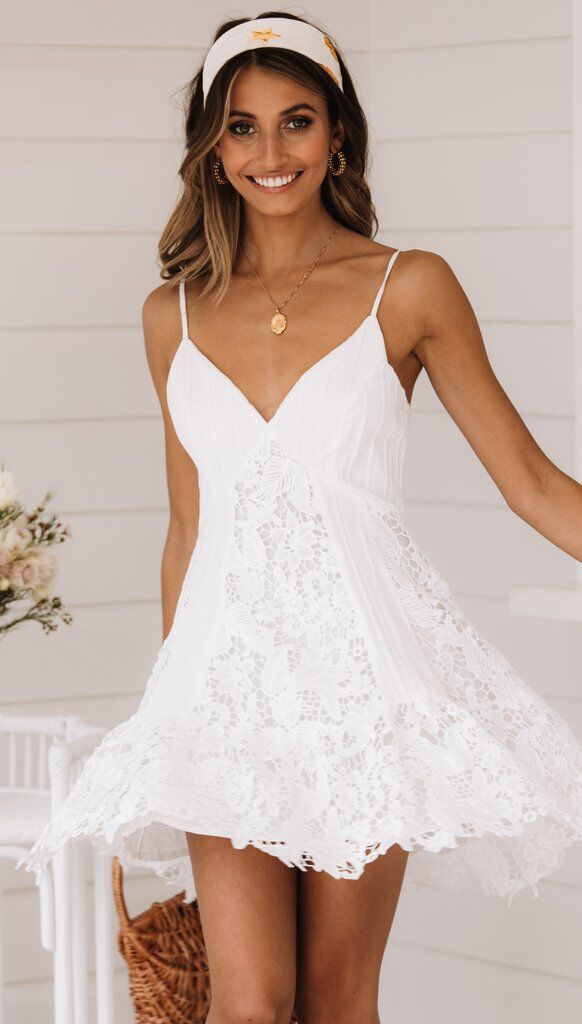 2020 Summer Fashion Sexy Strap Lace Dress Women's Wear_voghion.com