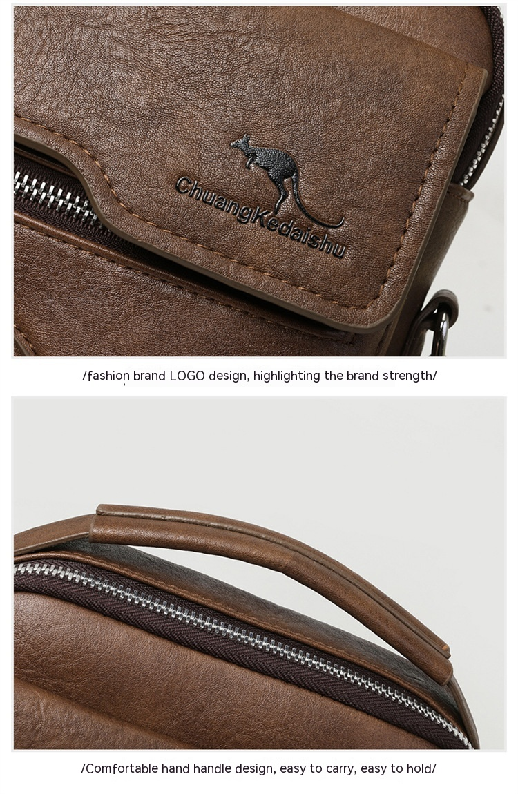 Crossbodytas voor herenschoudertas Retro verticaal draagbaar Zakelijk Herentas Informeel Dagelijks woon-werkverkeer Herentas Schoudertas_voghion.com