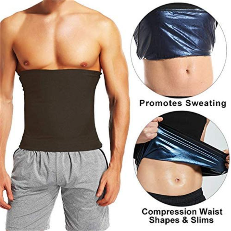 Faja reductora de cintura para sauna, faja deportiva para el sudor, entrenador abdominal, moldeador corporal para pérdida de peso, cinturón adelgazante para el control del abdomen_voghion.com
