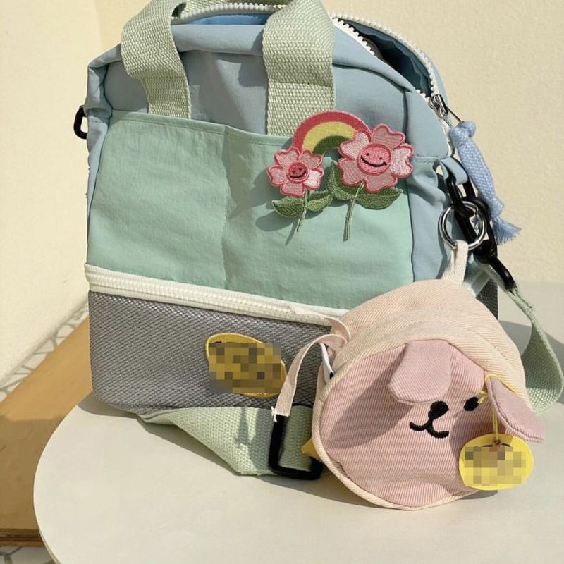 In Stock INS Style Pet Poop Cute Rabbit Cotton Cloth Dog Walking Key Bag_voghion.com