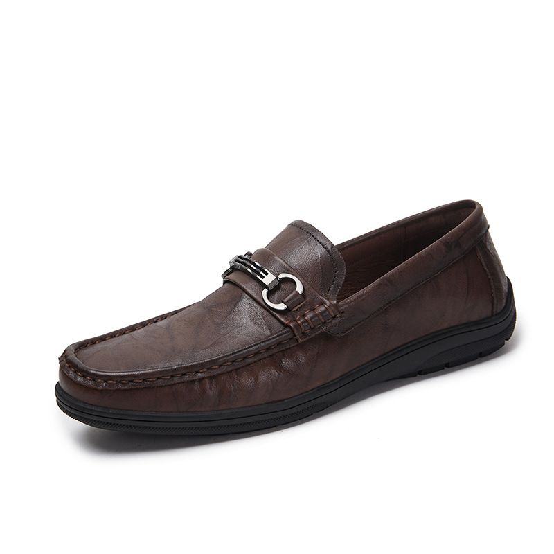 Comode scarpe basse in pelle casual slim fit per uomo_voghion.com