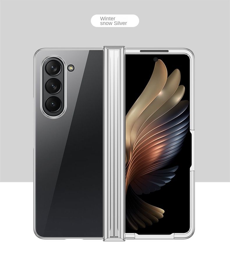 Custodia trasparente elettrolitica per telefono Samsung Galaxy Z Fold 6 5 4 3 Fold6 Fold5 Fold4 Fold3 Cerniera protettiva_voghion.com