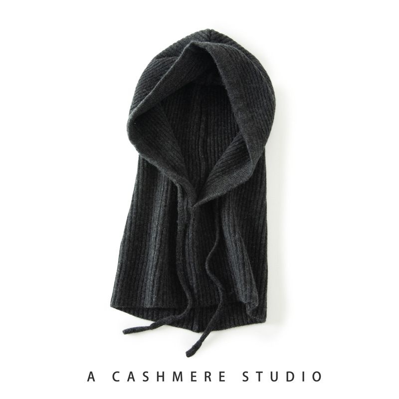 Cashe Wool Hat Sciarpa Combo per Donna, Spessa, Protezione per le Orecchie in Maglia Calda per Autunno e Inverno con Cappuccio e Collo_voghion.com