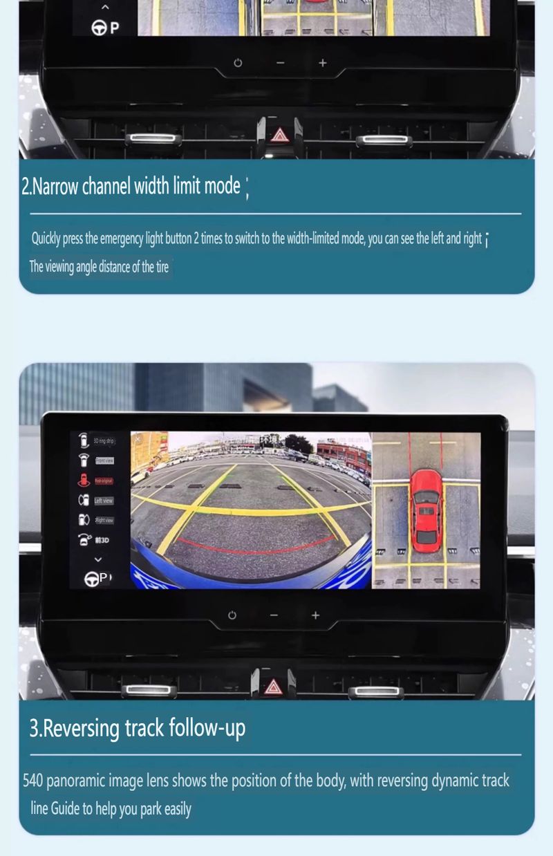 3D 360° Panoramic Camera System For New Toyota Prado - HD Night Vision Parking Assistant With 4 Channel DVR & Loop Recording_voghion.com