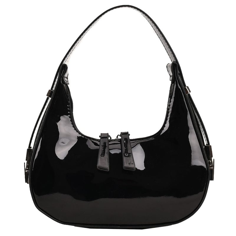 Félhold alakú Vintage PU bőr kis válltáska nőknek és lányoknak Hobo kézitáska retro piros női hónalj pénztárcák táskák_voghion.com