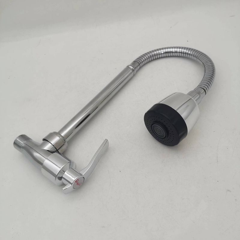 Rubinetto a parete, rubinetto universale per lavello da cucina, lavello da cucina in acciaio inox, rubinetto per balcone e bagno_voghion.com