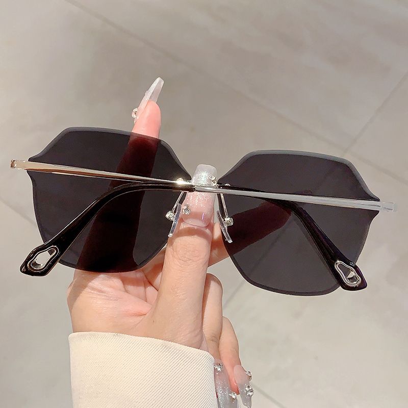 Occhiali da sole semplici e versatili senza montatura con design all'avanguardia - Unisex antiriflesso per ciclismo e street style_voghion.com