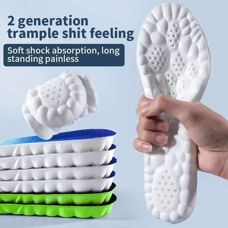 Orthopedic Sport Insos Feet PU So Soft Breathab Shock Absorption Running Shoes Pad For Men Women Arch Support_voghion.com