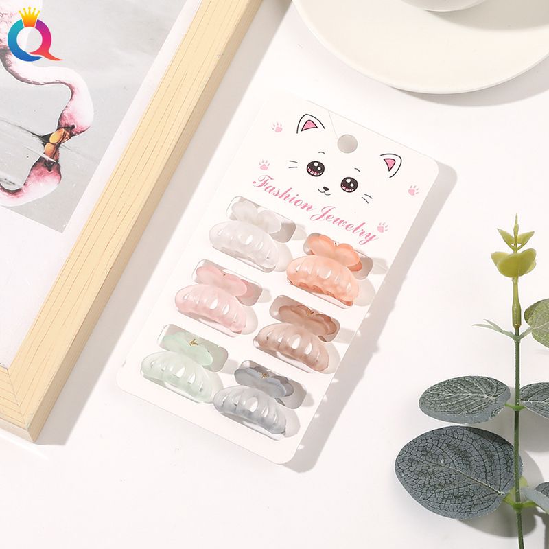 Mini-Haarspangen-Set – 6-teiliges Haarklammer-Set in matten Pastellfarben für Damen (klein, rutschfest, vielseitig für Ponyfrisuren und Hochsteckfrisuren)_voghion.com