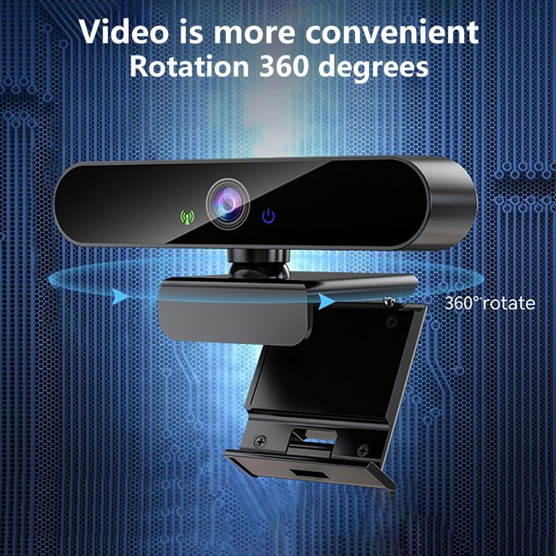 4K USB Webcams With Microphone Autofocus 2K Camera For PC Computer Laptop Live Streaming 1080P Webcam For Video Calling_voghion.com