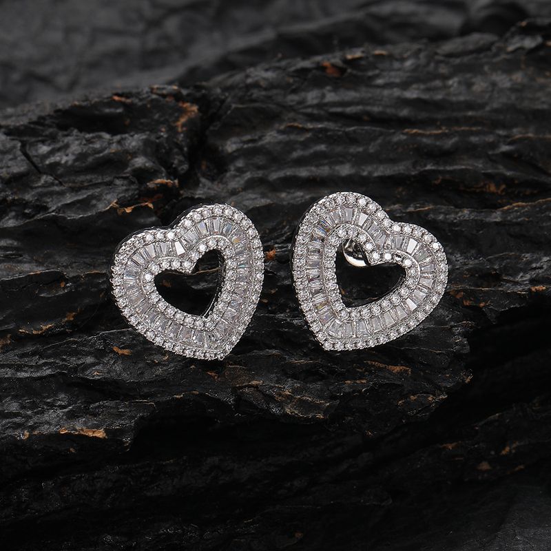 Orecchini a forma di cuore con zirconi, orecchini hip hop da donna, orecchini di alta qualità_voghion.com