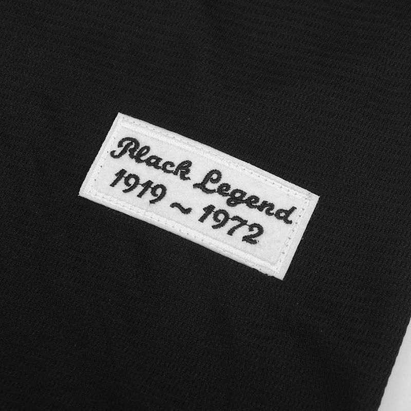 42 chemise surdimensionnée américaine hip-hop brodée noire maillot de baseball couple_voghion.com