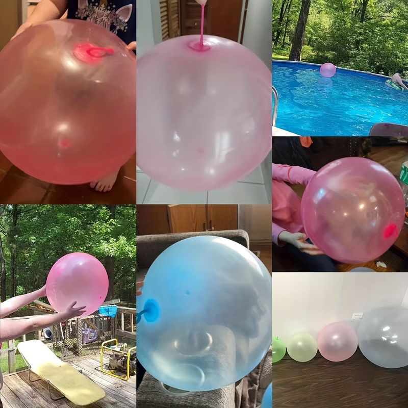 Riesiger Bubble Ball, TPR Silikon Stress Relief Spielzeug, 50cm Aufblasbarer Wasserfüllbarer Hüpfball Für Kinder Erwachsene_voghion.com