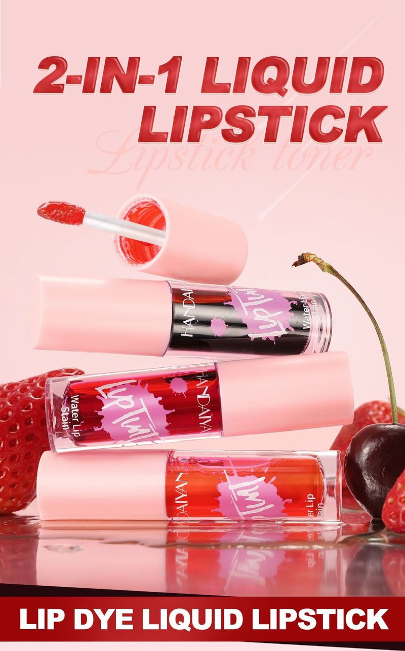 HANDAIYAN 6-Color Lip Stain Liquid Lipstick Set - Long - Lasting & Moisturizing, Non - Stick Cup, Makeup Best - Seller, For Hydrating Lip Glaze Look_voghion.com