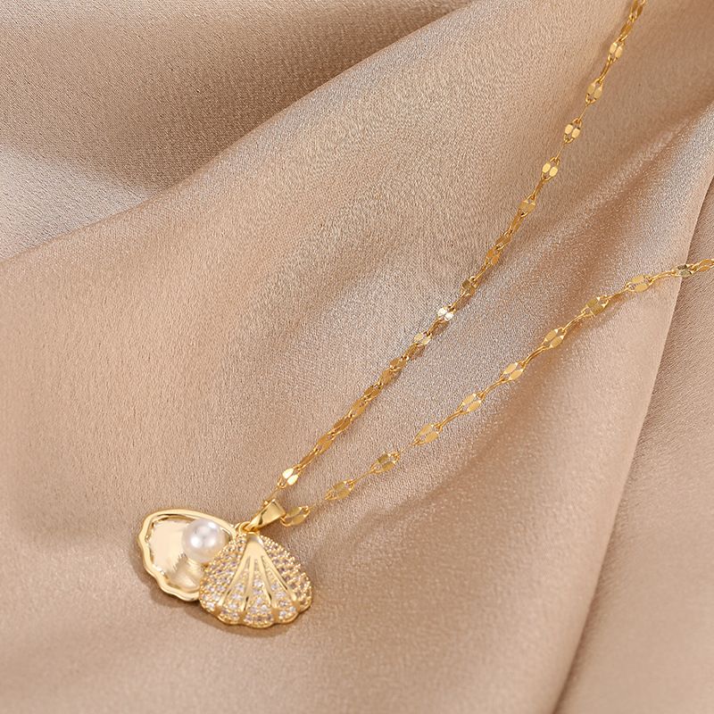 Nuova collana da donna in acciaio al titanio resistente al colore, versione coreana, personalità alla moda_voghion.com