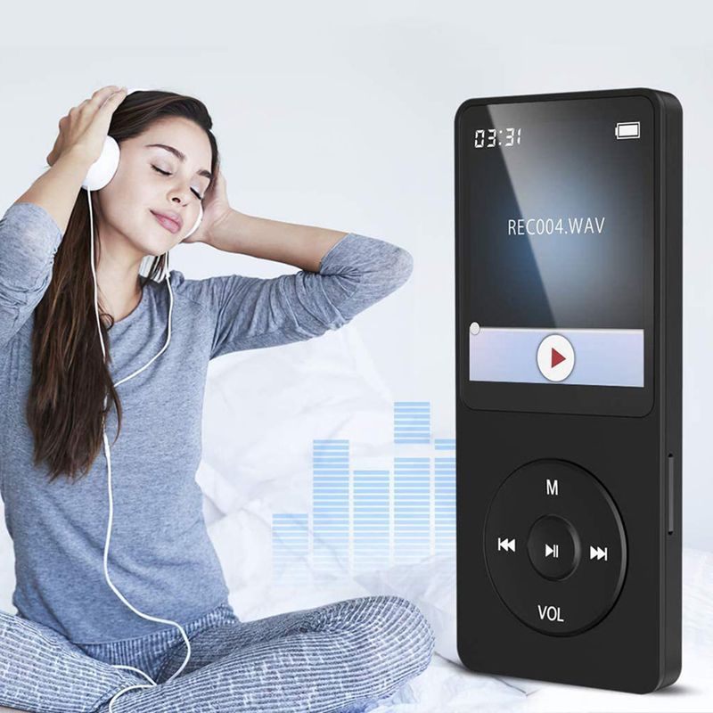 MPZ Type-C Hifi Lossless Music Player Bluetooth-Compatible5.0 Student Walkman Support FM Radio E-Book Recording For Kids_voghion.com