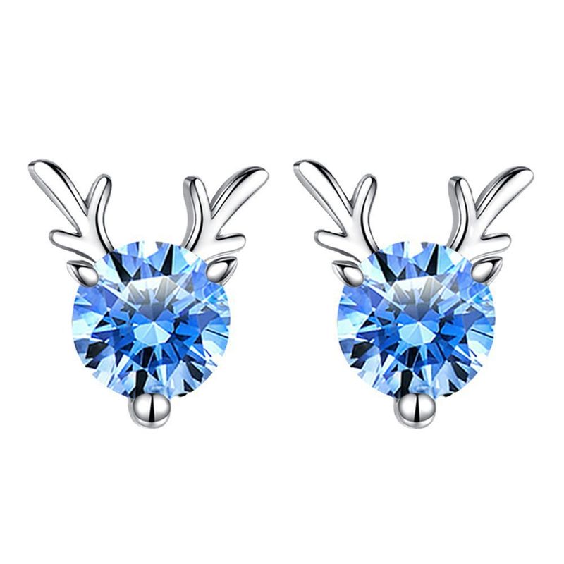 Orecchini Boer da donna con cuore in argento puro a sei punte e zirconi_voghion.com