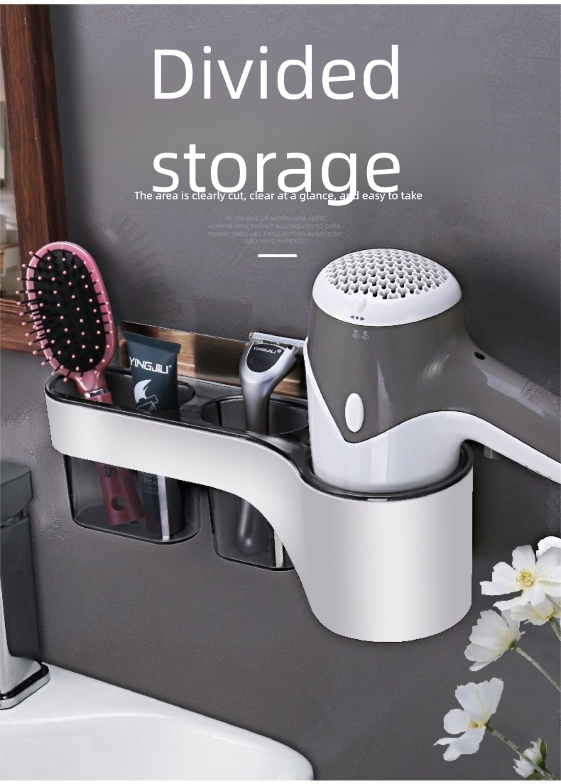 Toilet Wall-Mounted Storage Rack No-Drill Bathroom Household Hanging Rack Storage Rack Bathroom Shelf_voghion.com