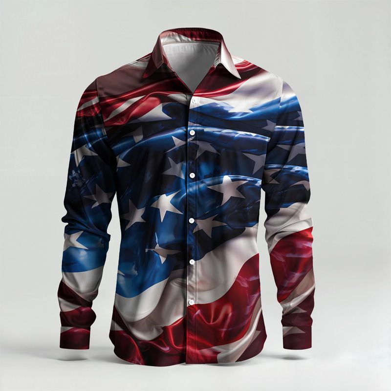 Set di camicie da uomo primavera/estate 2025, con stampa di marca, alla moda, semplice, a maniche lunghe, di alta qualità e comode._voghion.com