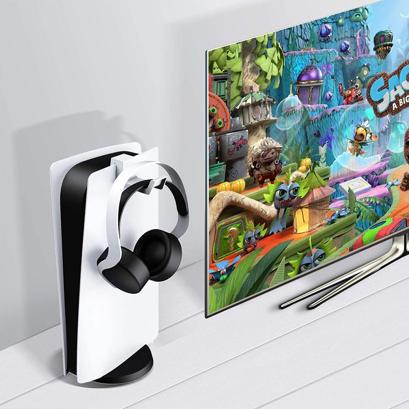 Držalo za slušalke z igralnim krmilnikom PS5, preprosto in lahko stojalo za slušalke, kavelj za konzolo Playstation 5_voghion.com