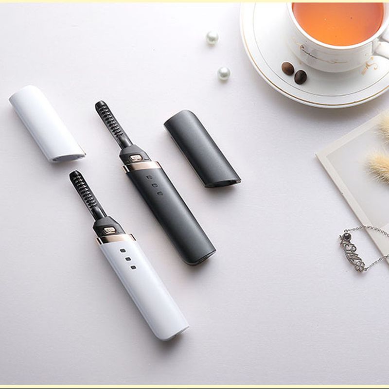 Electric Heating Curling Clip Rechargeable Portable Eyelash Curler_voghion.com