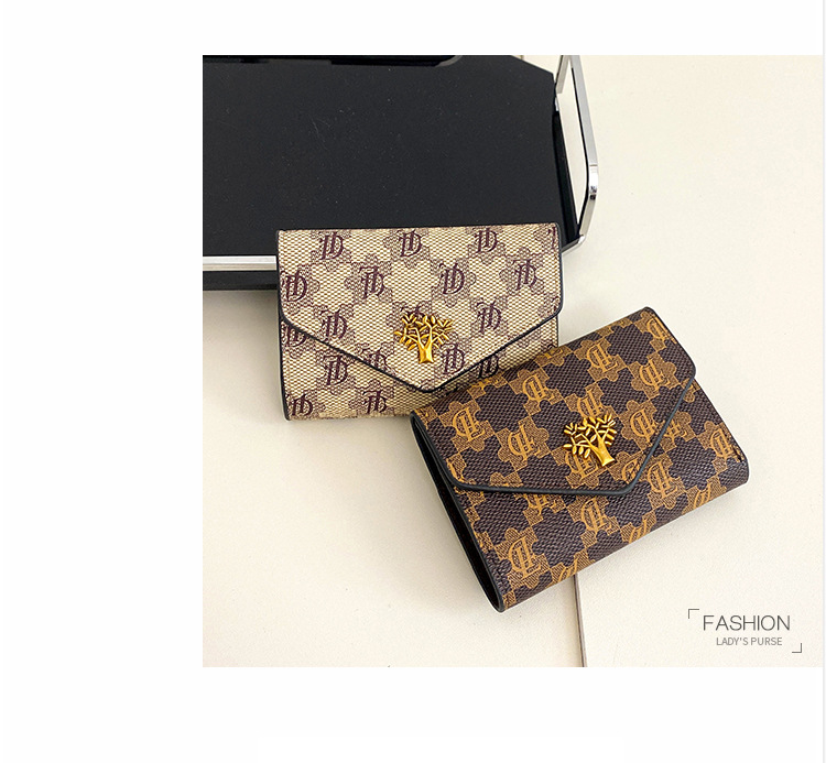 Nouvelle mode transfrontalière 2023 30% de réduction portefeuille boucle courte petit parfum design multi-carte petit portefeuille porte-monnaie_voghion.com