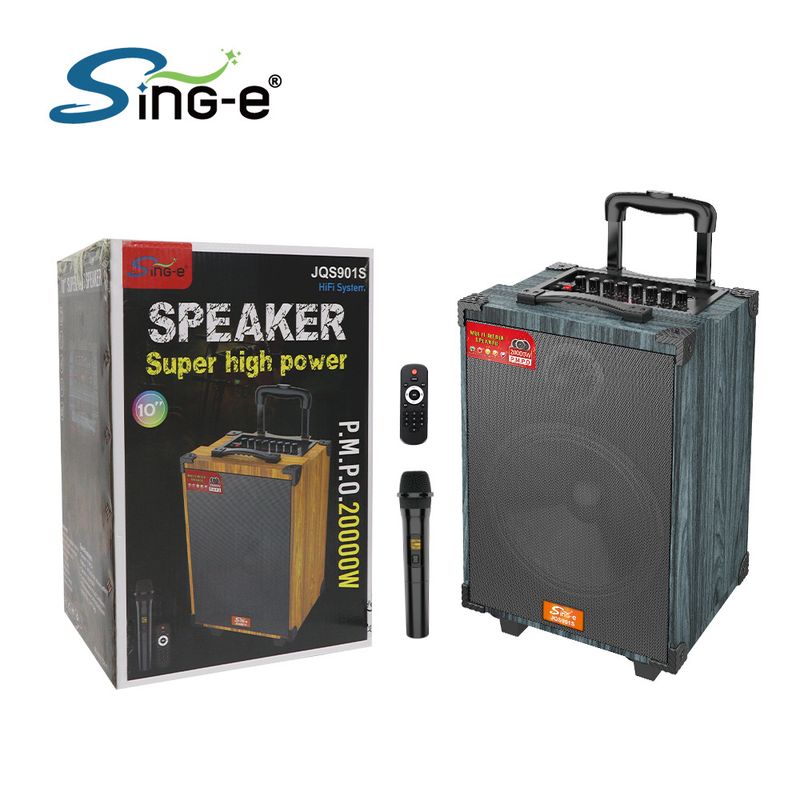 JQS901S Enceinte Bluetooth stéréo sans fil multifonctionnelle pour chariot d'extérieur_voghion.com