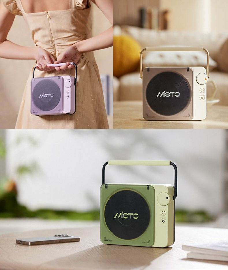 Yuguang Bluetooth Intelligent Voice Vinyl Record Tragbarer Lautsprecher High-End Praktisches Geburtstagsgeschenk_voghion.com