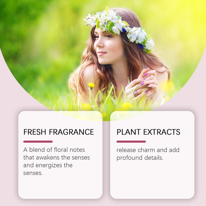 Let duftende blomsterparfume Elegant let blomster Blød duftende Frisk charmerende vedvarende parfume 100ml Stor kapacitet_voghion.com