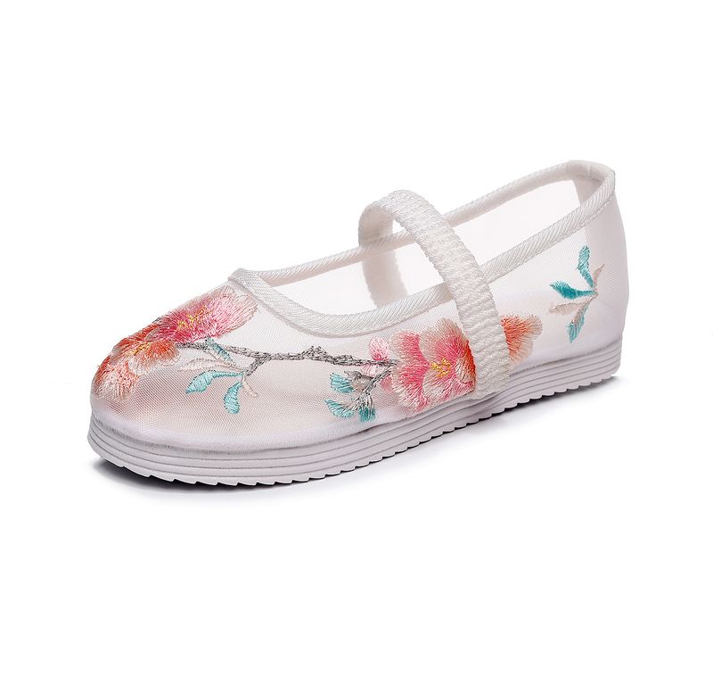 Kinder Sommer Hanfu Mesh bestickt antike Kostüm, chinesischen Stil, und Mittelschule Kinderschuhe, Sandalen_voghion.com
