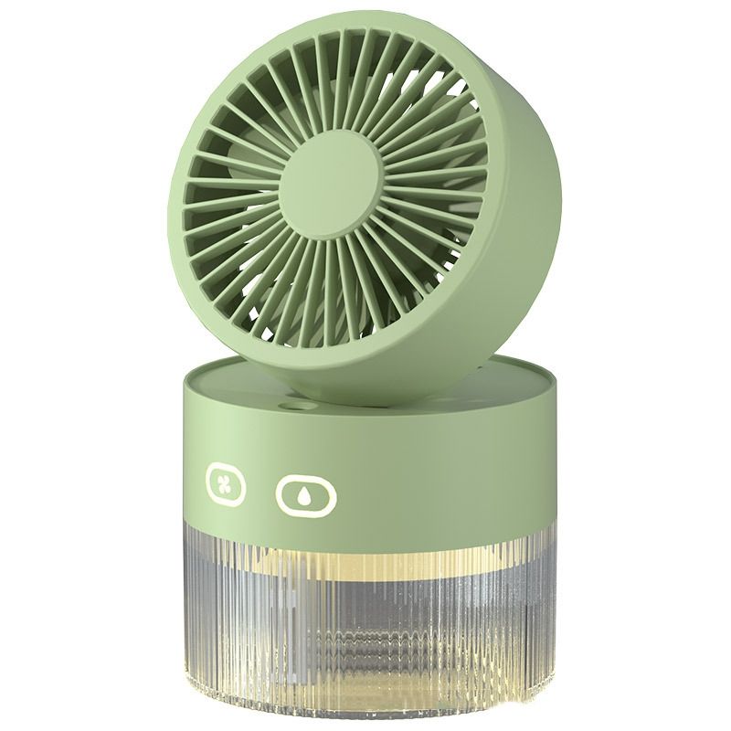 OM008 Desktop Foldable Spray Humidification Mini USB Water Cooling Fan(Mousse Green)_voghion.com