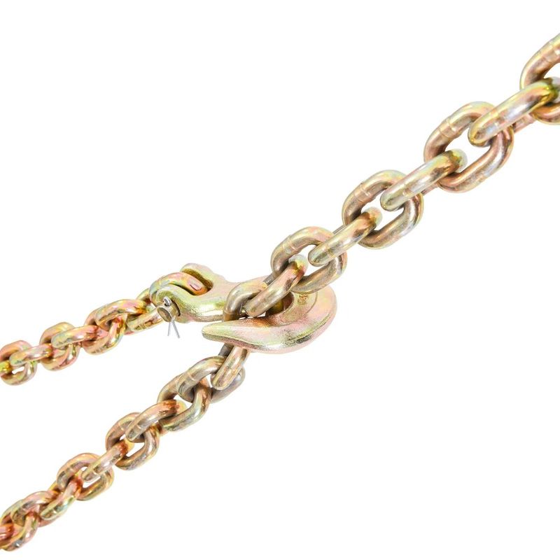 Transport 20' Limit Grab 7100 Binder G80 Down Lbs X 3 Tow Working Certified Galvanized Chain Tie Load With Chain DOT Hooks 8''_voghion.com
