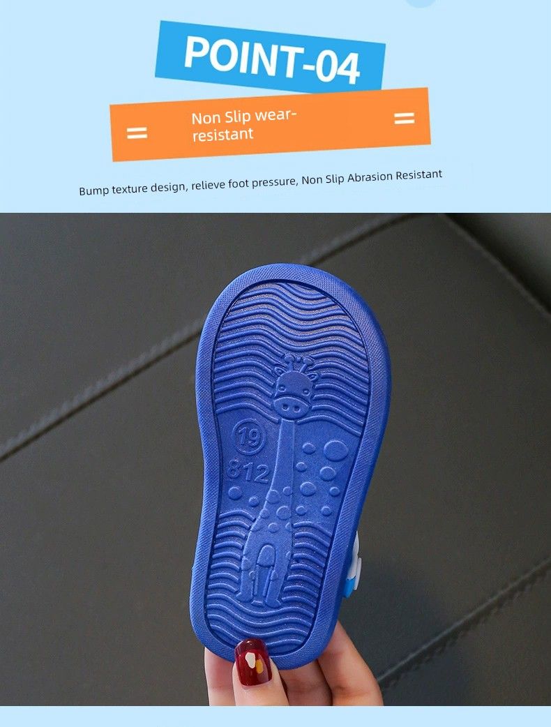 Cartoon Summer Boys Soft Bottom Children's Beach Sandals_voghion.com