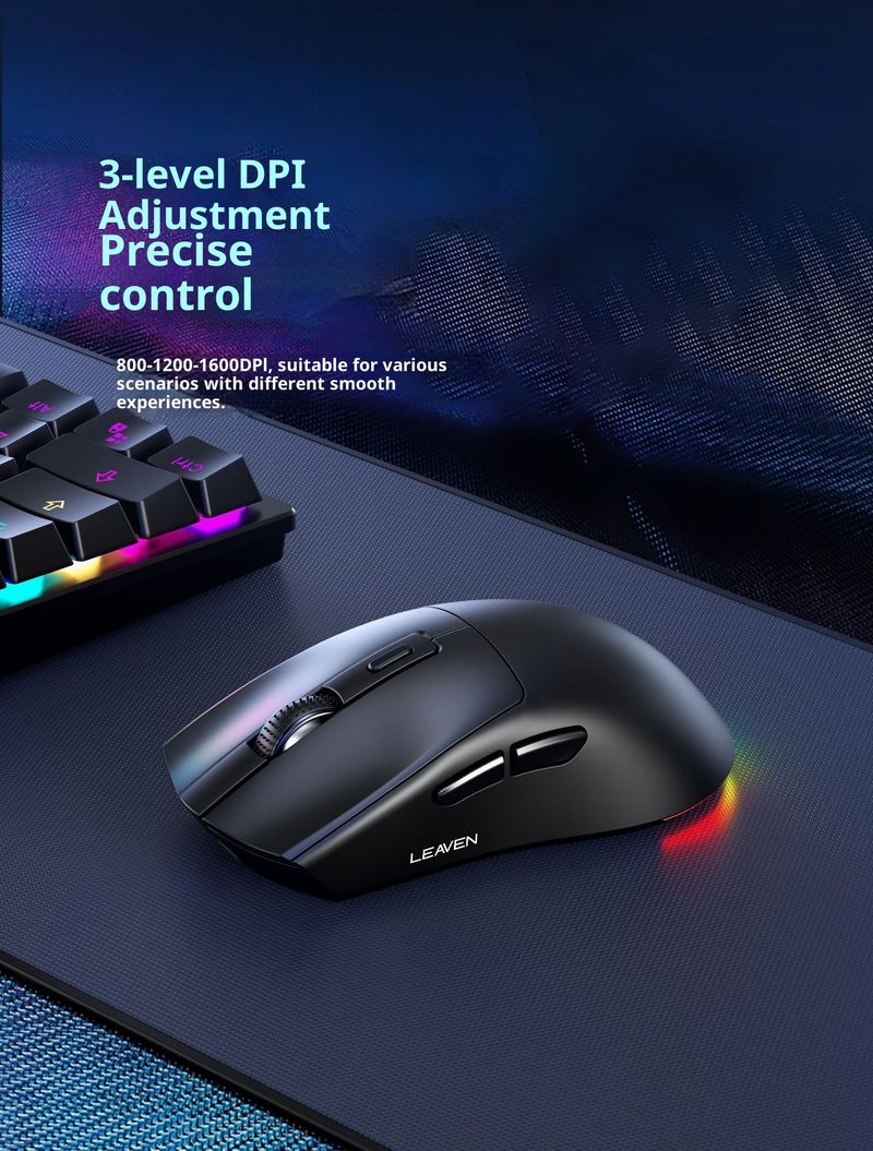 Digitex Digitex DAGK X3 Dual-Mode Wireless Office Bluetooth Lightweight Magnetic Charging Gaming Mouse 1600DPI_voghion.com