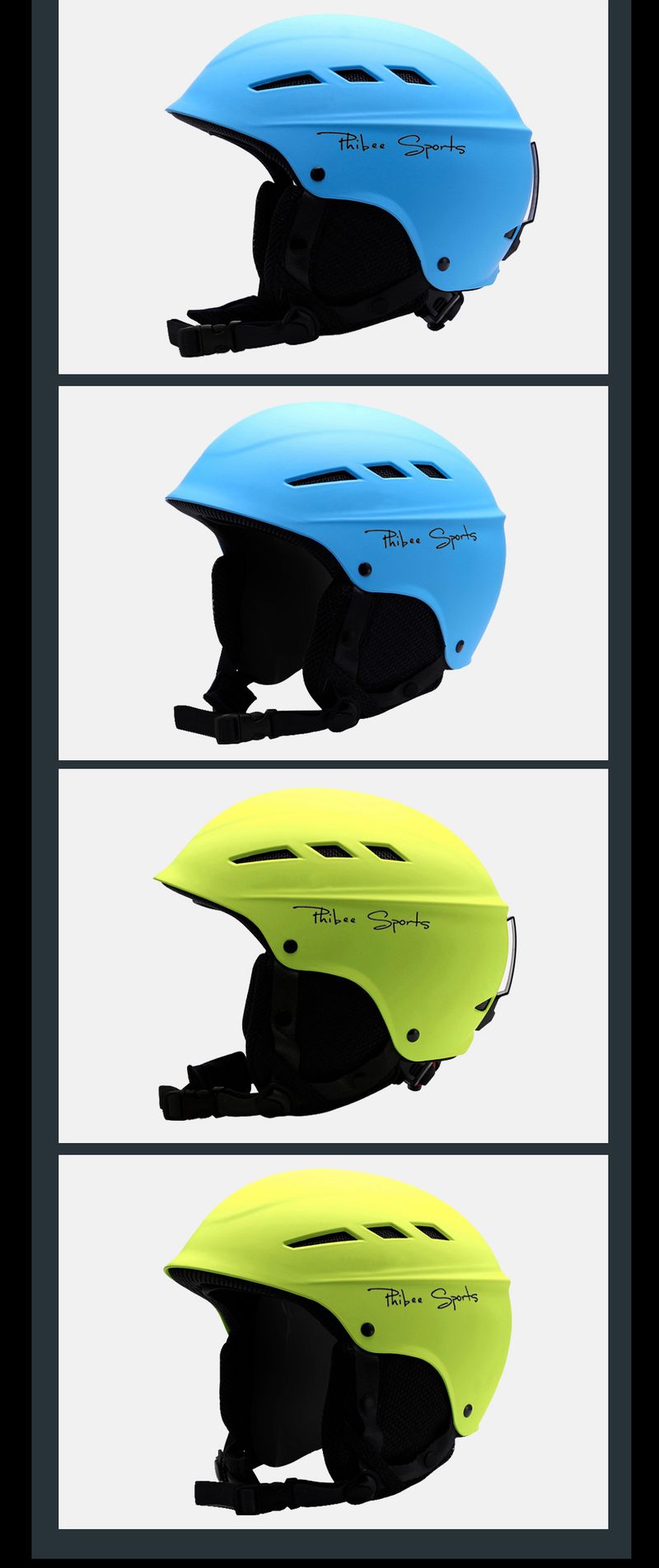 Capacete de esqui Phib Elphant para crianças e adultos, equipamento para esportes ao ar livre, prancha única e dupla, proteção auricular._voghion.com