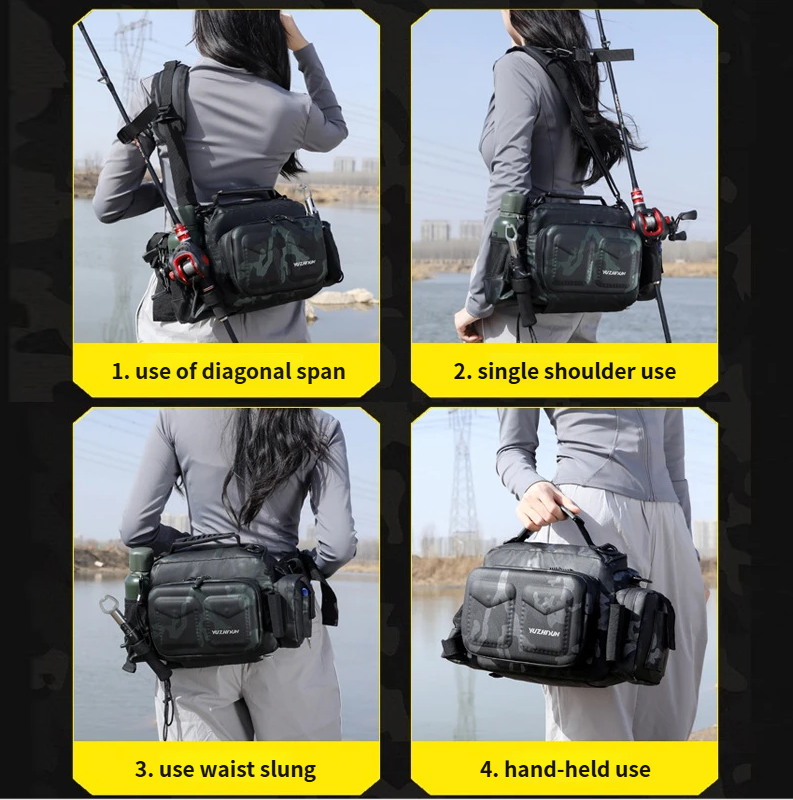 Borsa a tracolla portatile da esterno multifunzionale da pesca, nuova borsa a tracolla impermeabile per esche_voghion.com