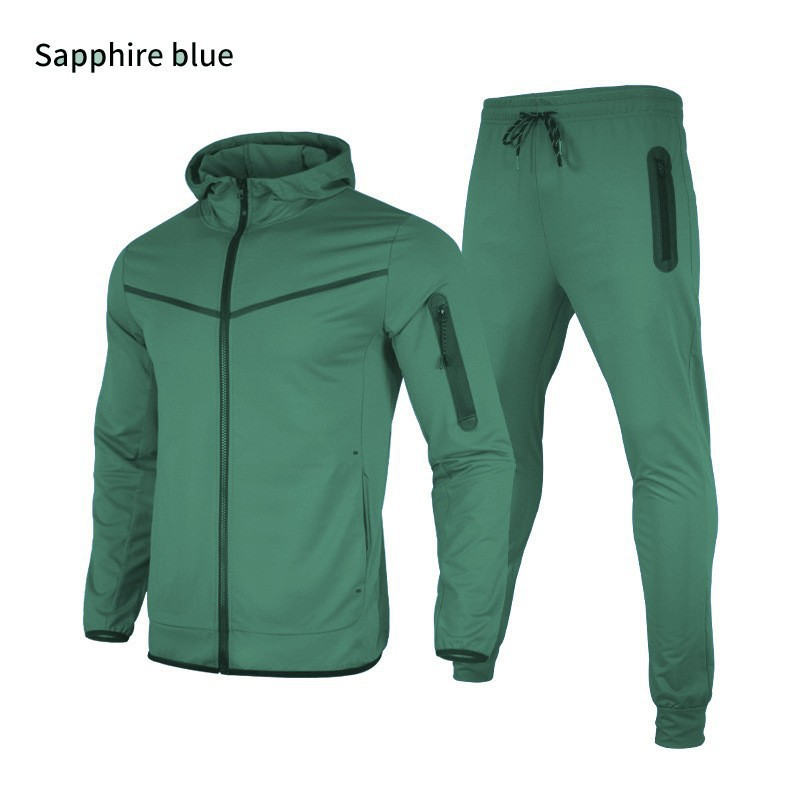2024 roupas esportivas casuais da moda masculinas podem ser personalizadas com conjunto de calças e jaqueta de cardigã com capuz primavera e outono_voghion.com