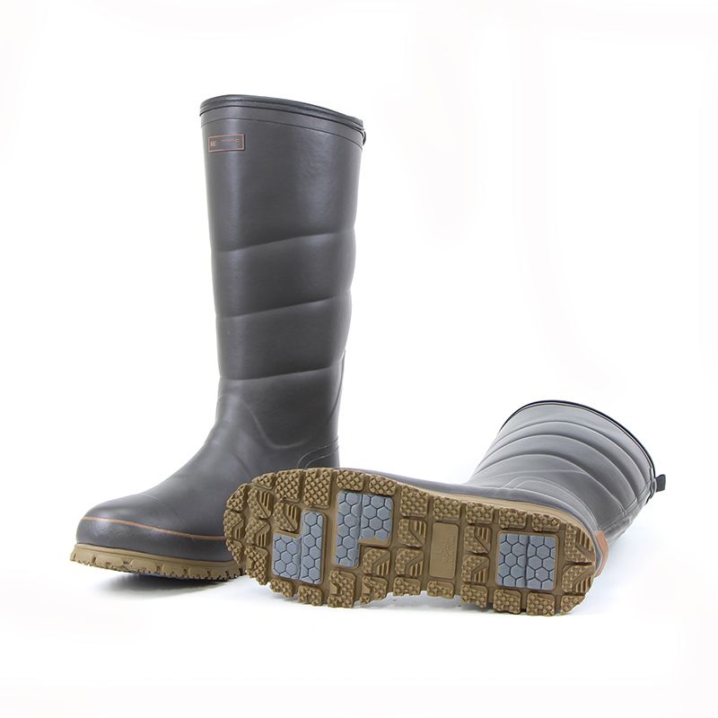 Warm High-End Solid Color Natural Rubber Fishing Rain Shoes_voghion.com