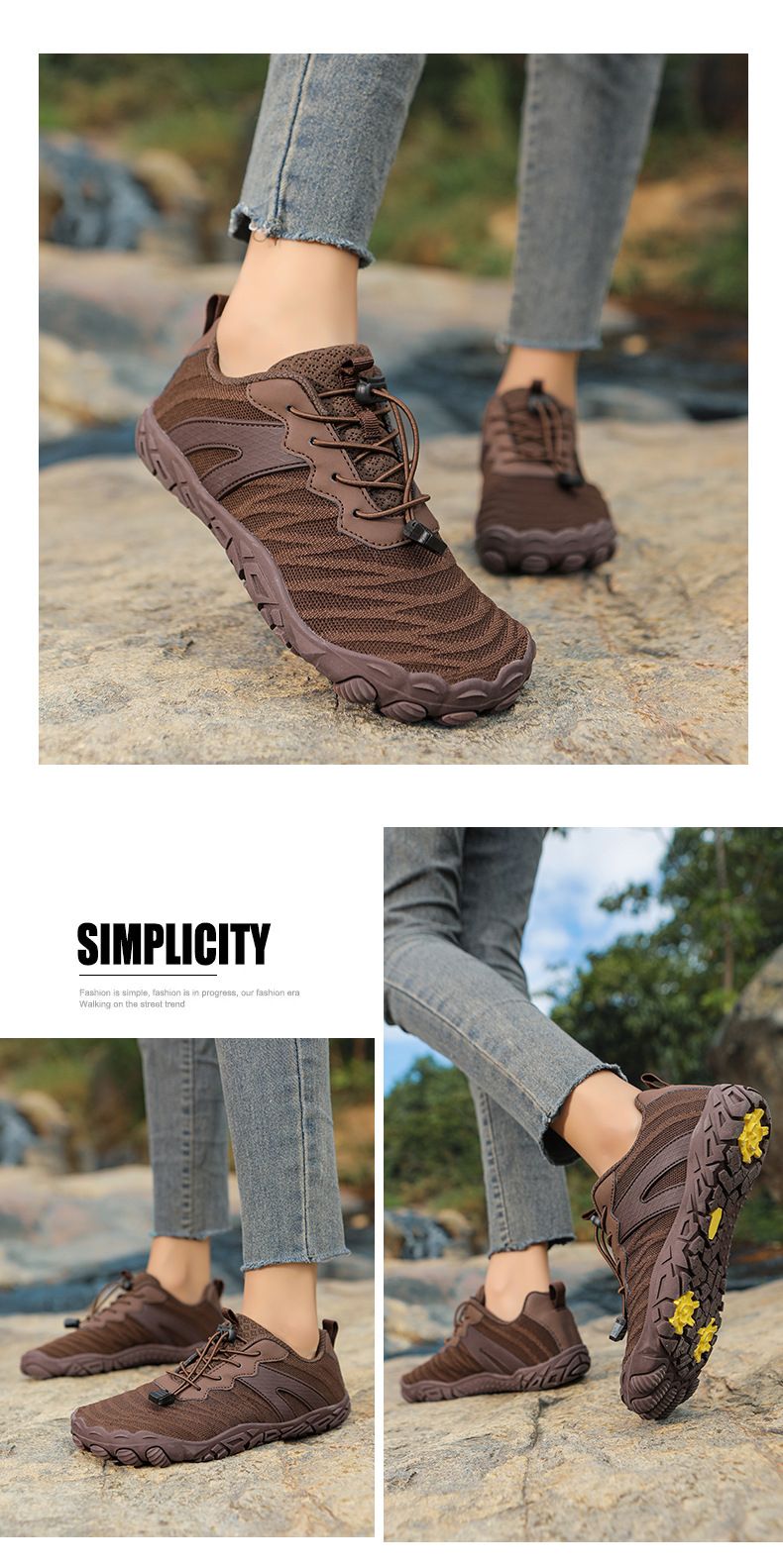 Breathable Unisex Sports Shoes For Running, Hiking, Yoga & Gym - Lightweight & Slip-Resistant With Rubber Sole_voghion.com