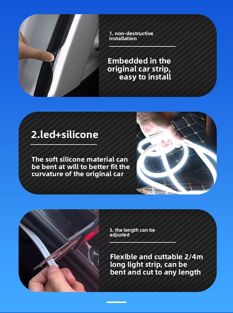 Atmosphäre Silikon LED Auto Innenraum Dekorative Fließende Licht Vorne Und Hinten Stamm Beleuchtung_voghion.com