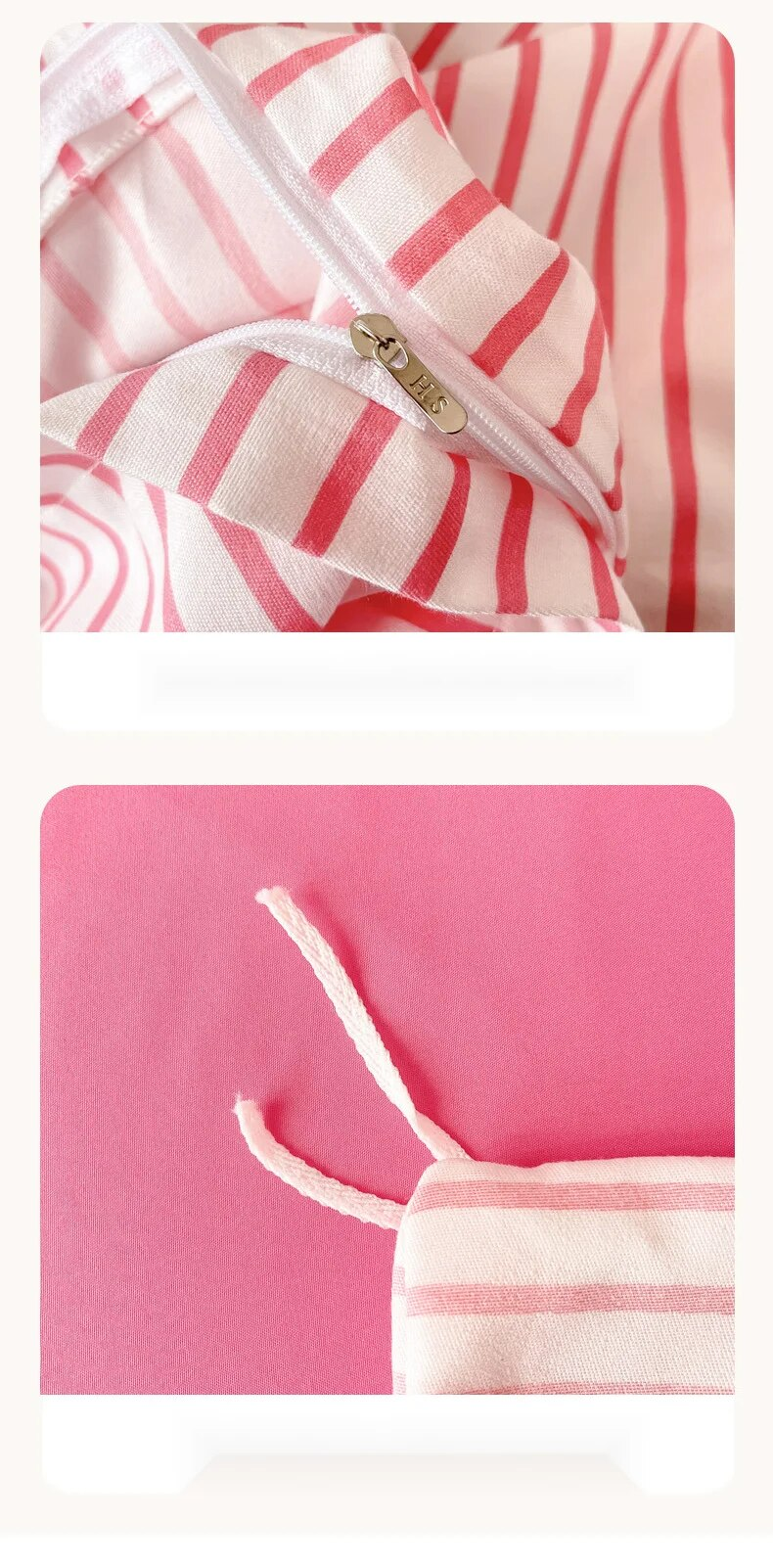Summer Inns Sweet Cool Blog Stile principale Set di lenzuola a quattro pezzi a righe semplici colorate per la biancheria da letto del dormitorio degli studenti_voghion.com