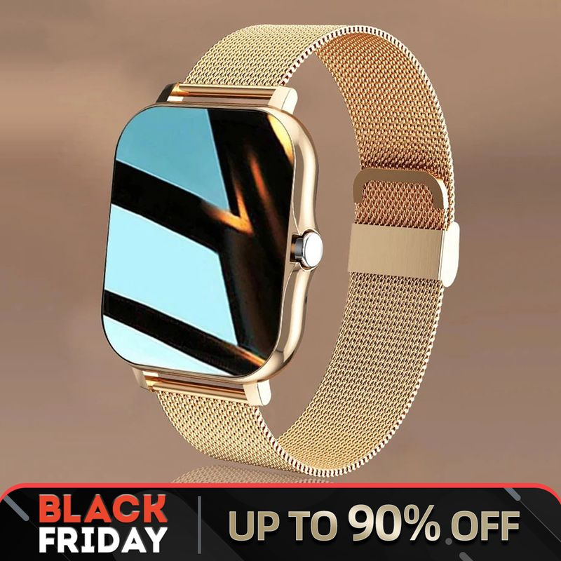 LIGE New Women Watch Men 1.69" Color Screen Full touch Bluetooth Call Smart Bracelet Life Waterproof Fiess Tracker_voghion.com
