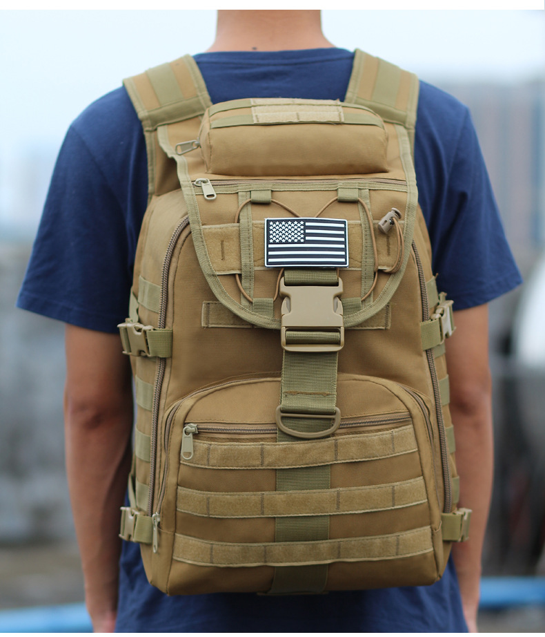 Nova mochila tática masculina X7 Swordfish Sports Travel Oxford Army Camo Outdoor Mountaineering_voghion.com