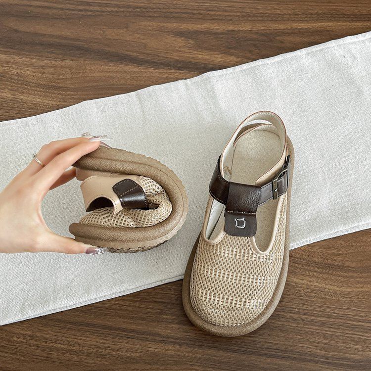 Sandali piatti comodi da donna - Scarpe romane premaman traspiranti con suola morbida (antiscivolo, supporto plantare, da spiaggia e casual)_voghion.com