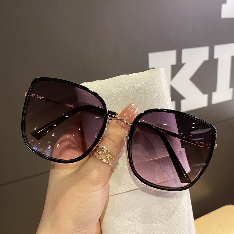 Sonnenbrillen Damen Sommer Neue Sonnenbrillen Sonnenschutzbrillen Zeigen Kleines Gesicht Rundes Gesicht Augen Sonnenbrille Großer Rahmen_voghion.com