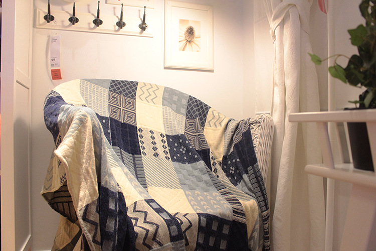Nordic minimalistische moderne weiche Stoffdecke Sofadecke Plüsch Freizeitdecke künstlerische Decke_voghion.com