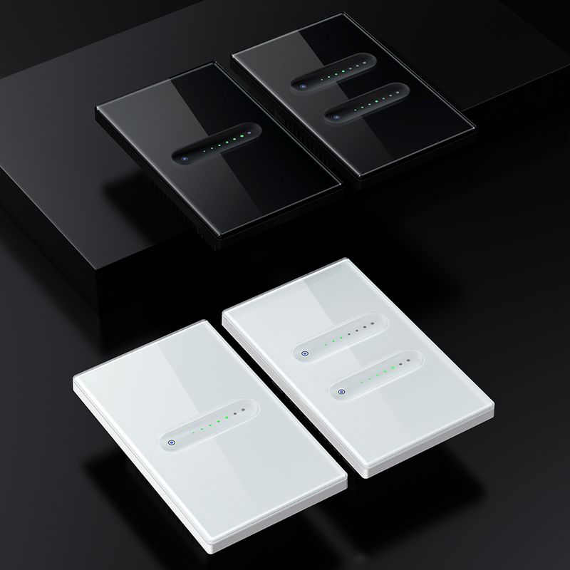 Interruttore dimmer intelligente WiFi AVATTO, design con scanalature, telecomando APP Tuya, funziona con Alexa Google Home_voghion.com