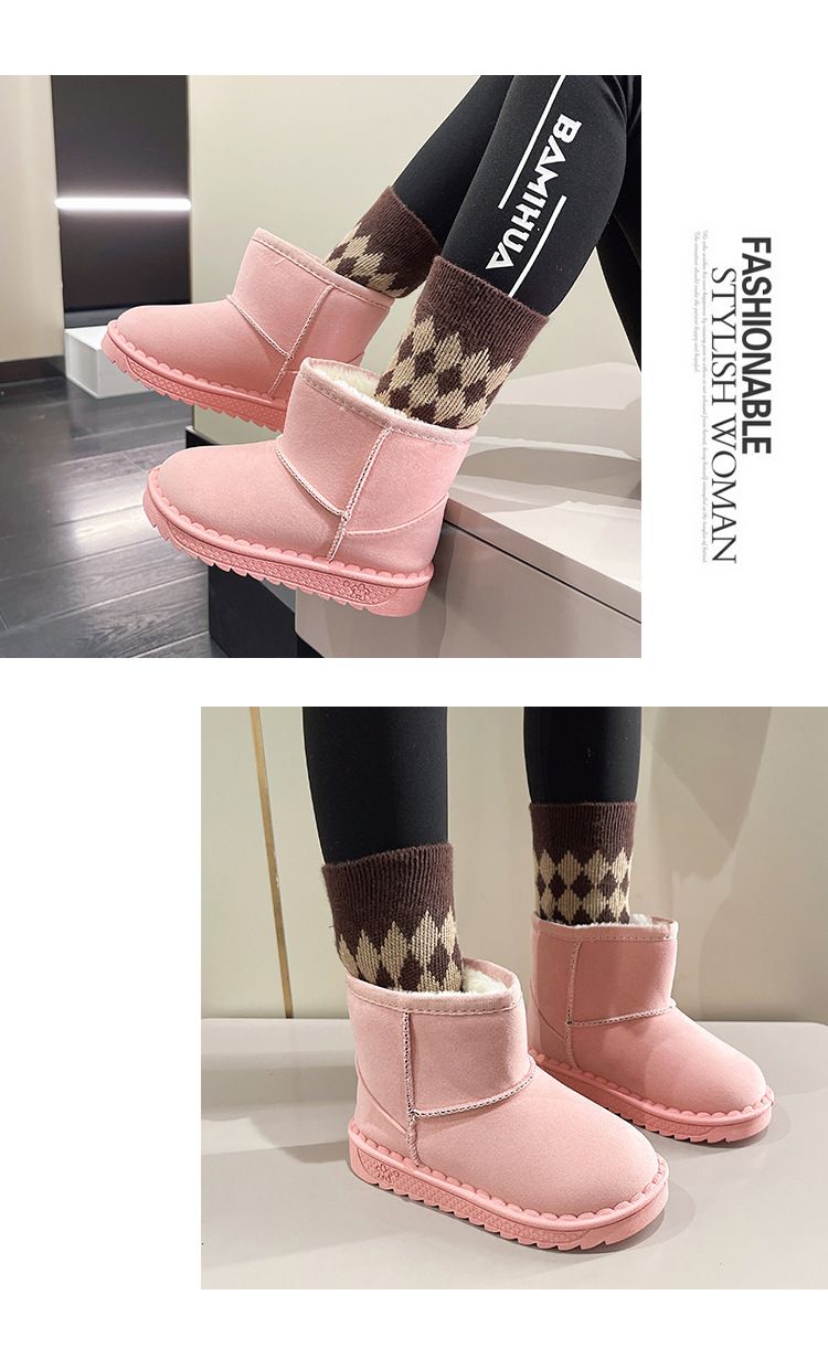 Calçados infantis de outono e inverno, sapatos infantis de algodão para bebês, botas de neve infantis com forro de lã, botas Martin, moda para meninos e meninas, botas curtas_voghion.com