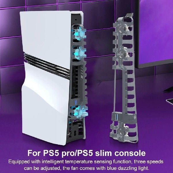 For PS5 Pro/PS5 Slim Fan Cooling Game Accessories_voghion.com